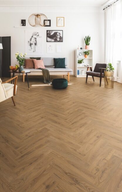 Laminaat CHATEAU HERRINGBONE K476 RUTHERFORD Lifestyle